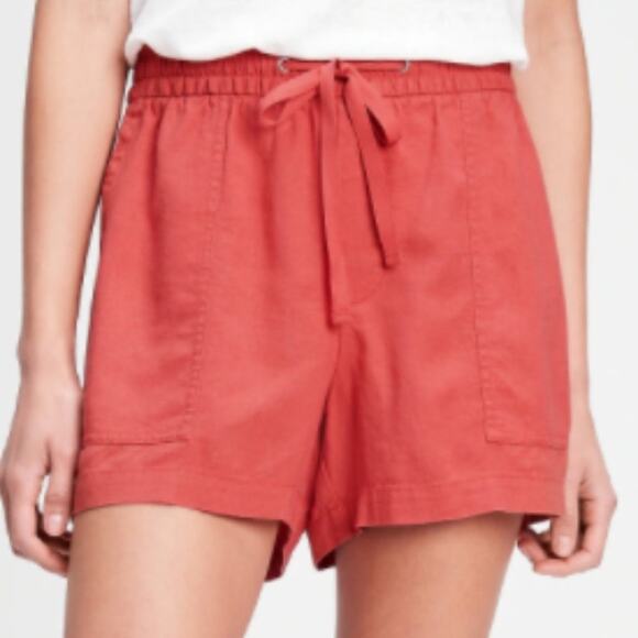 GAP Factory Orange Desert Flower Pull-On Utility Shorts - Picture 5 of 14